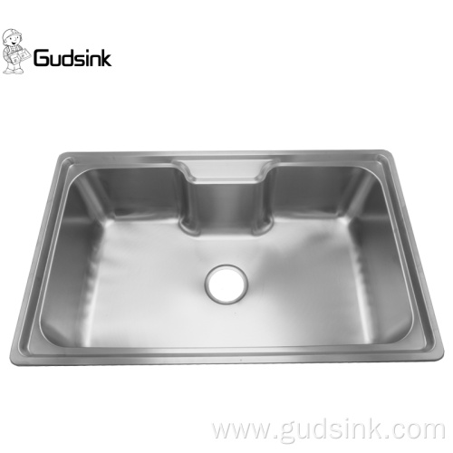 large space single bowl prssing kitchen sink